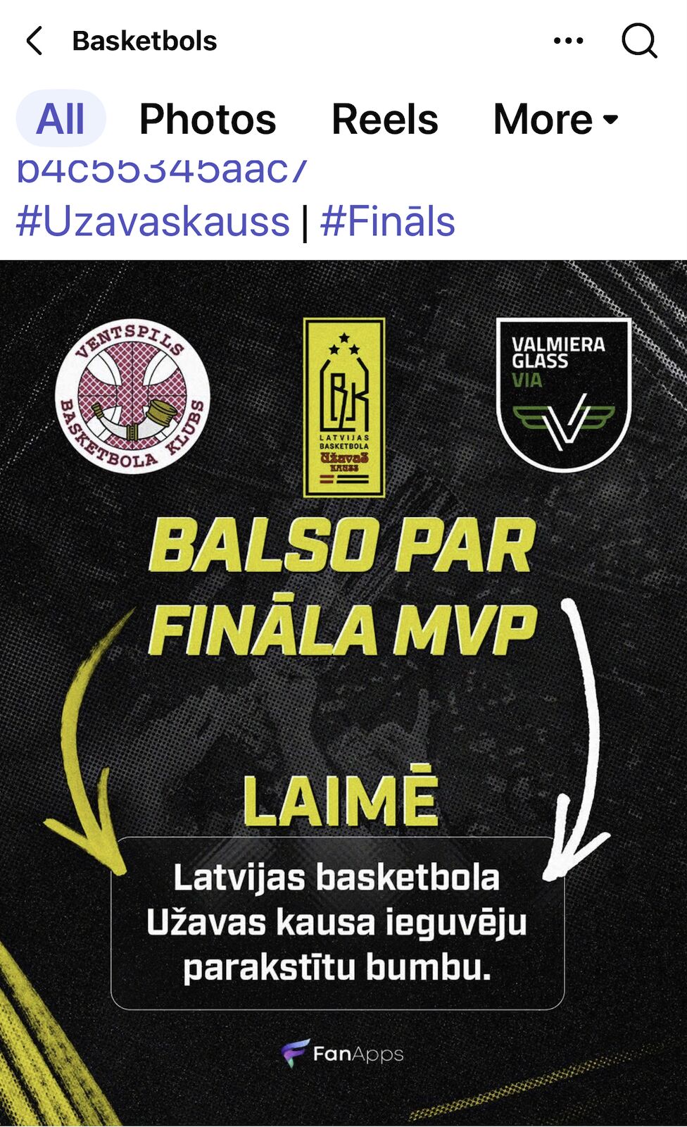 Užavas Cup Final Image