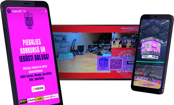 Rīgas Zeļļī Basketball Club Mockup